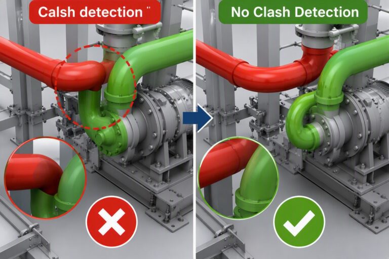 Clash Detection Improves Mechanical System Design